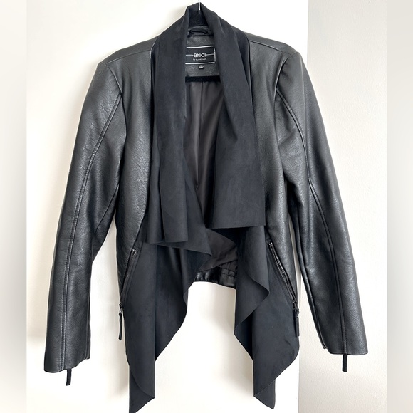 Leather jacket black / S M - Picture 1 of 10